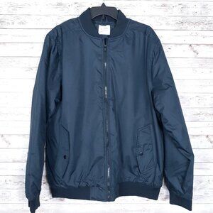 Zak Brand Mens Bomber Jacket XL Navy E